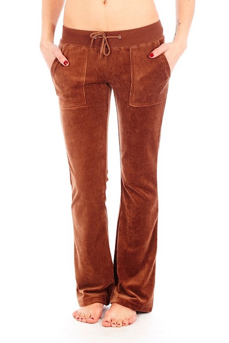 velour drawstring pants